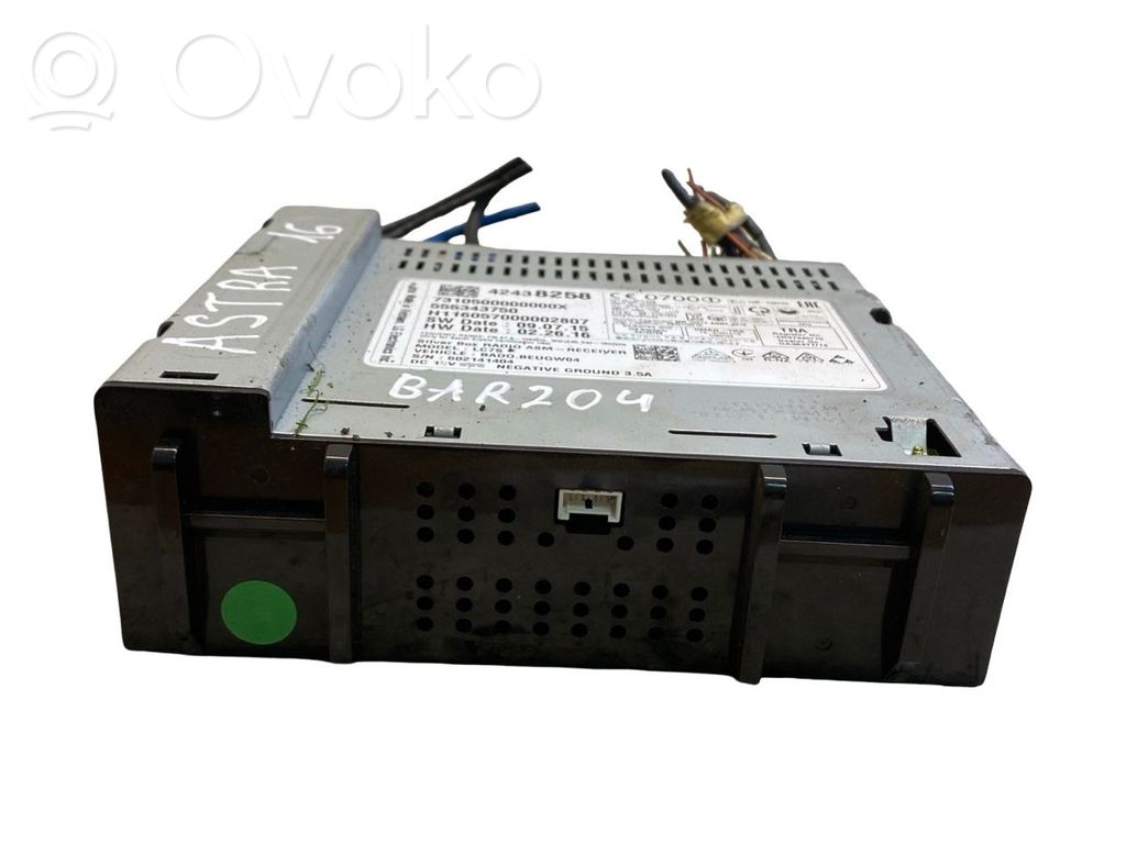 Opel Astra K Radio/CD/DVD/GPS head unit 
