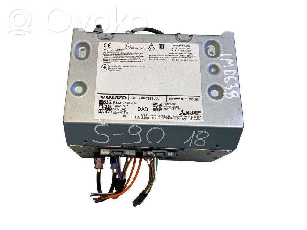 Panel / Radioodtwarzacz CD/DVD/GPS   31667664AA,T88225821,P32247895AA