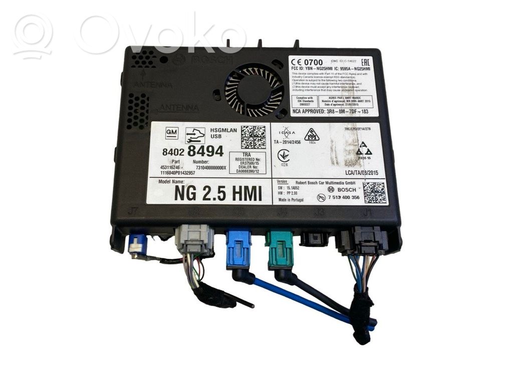 Opel Astra K Unité / module navigation GPS 