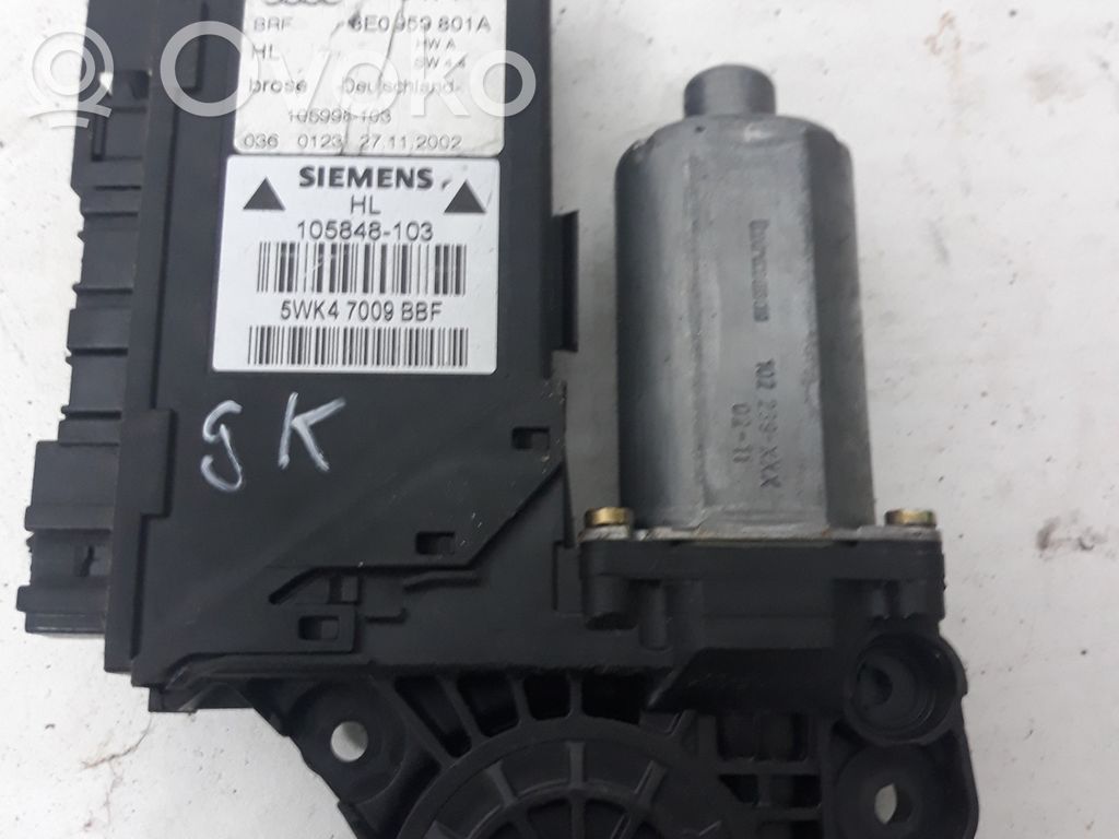 Audi A4 S4 B6 8E 8H Rear door window regulator motor 