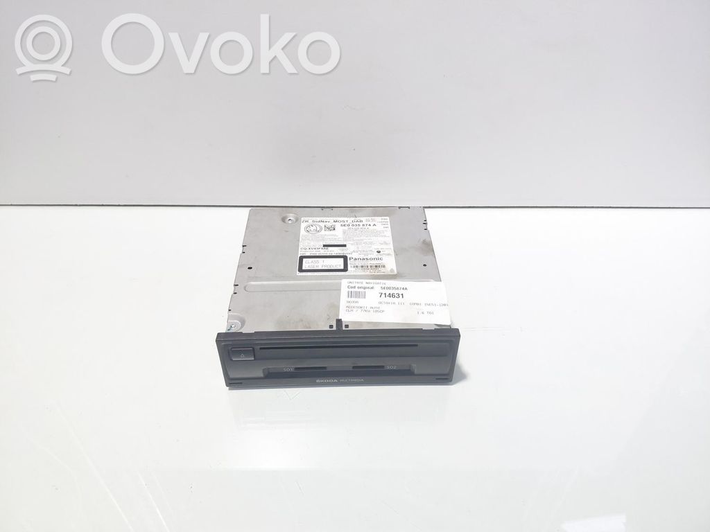 Skoda Octavia Mk3 (5E) GPS-navigaation ohjainlaite/moduuli 