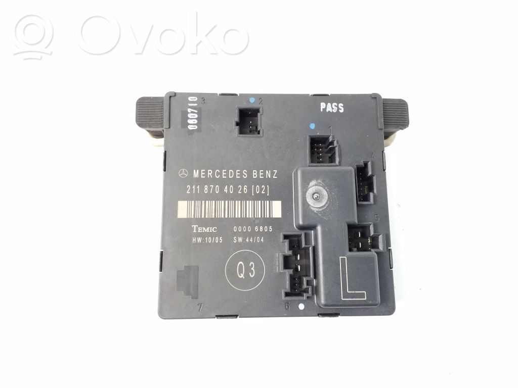 Mercedes-Benz E W211 Door control unit/module 