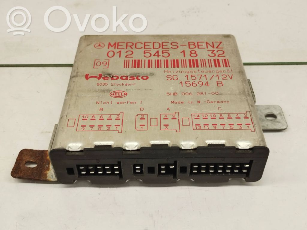 Mercedes-Benz S W140 Auxiliary heating control unit/module 