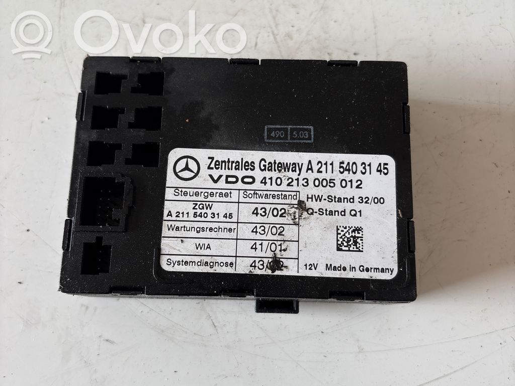 Mercedes-Benz E W211 Gateway control module 