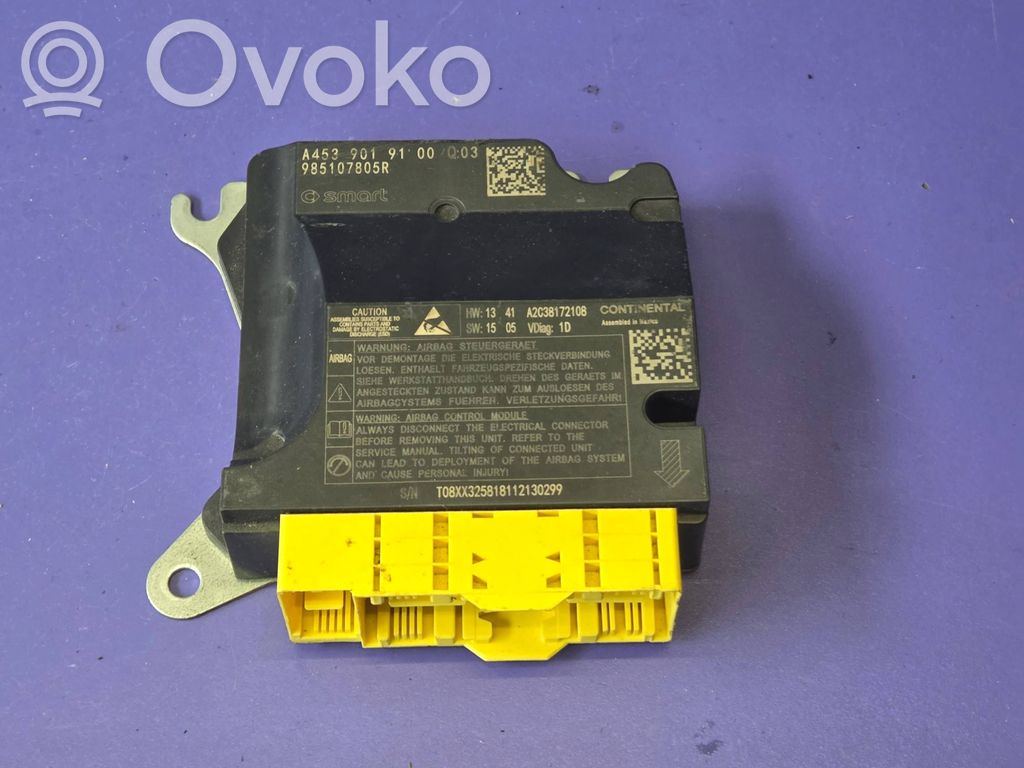 Smart ForFour II W453 Sterownik / Moduł Airbag 
