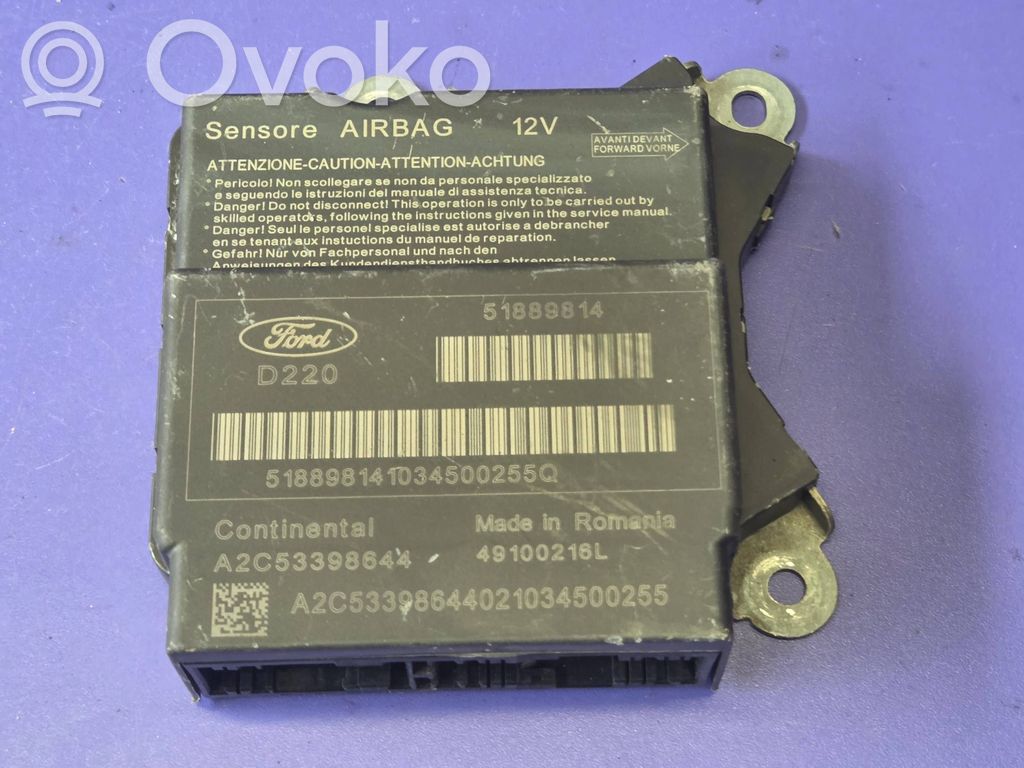Ford Ka Unidad de control/módulo del Airbag 