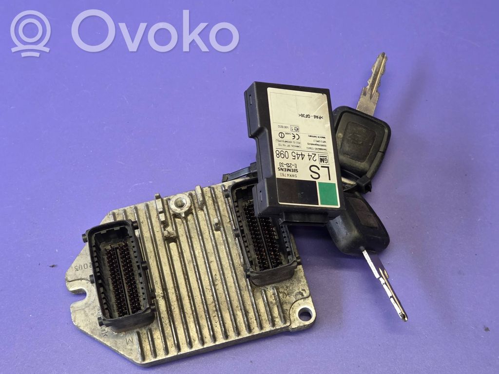 Opel Astra G Engine ECU kit and lock set 