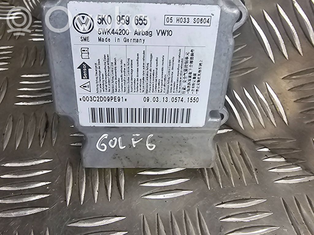 Volkswagen Golf VI Airbag control unit/module 