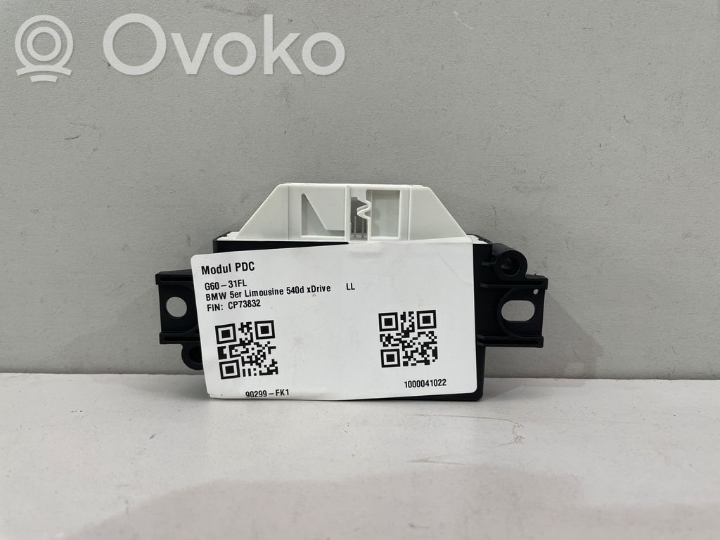 BMW 5 G60 G61 Pysäköintitutkan (PCD) ohjainlaite/moduuli 