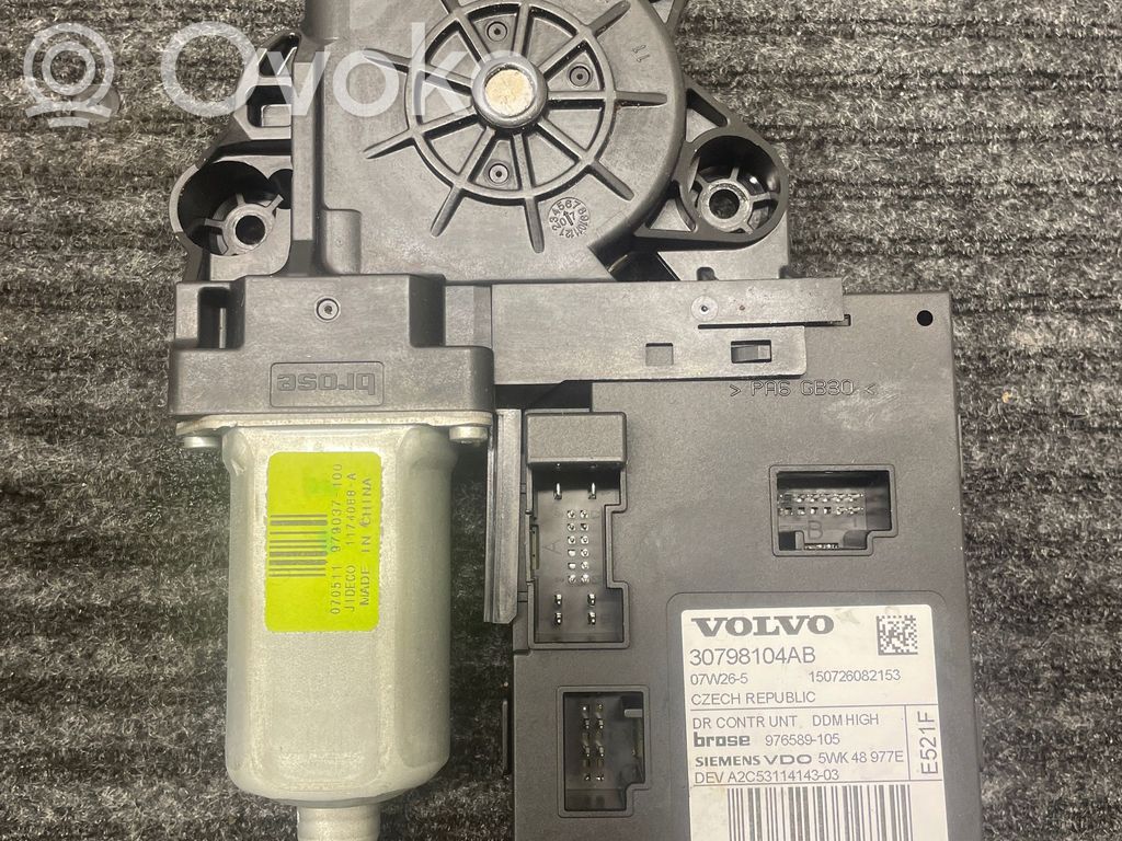 Volvo V50 Silnik regulatora szyby drzwi przednich 