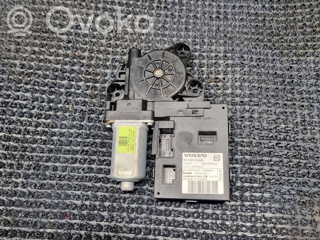 Volvo V50 Silnik regulatora szyby drzwi przednich 
