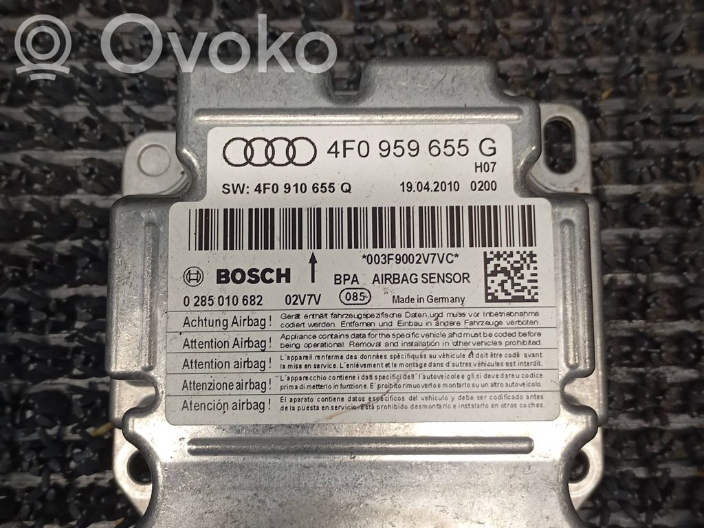 Airbag control unit/module   4F0959655G,4F0910655Q,0285010682