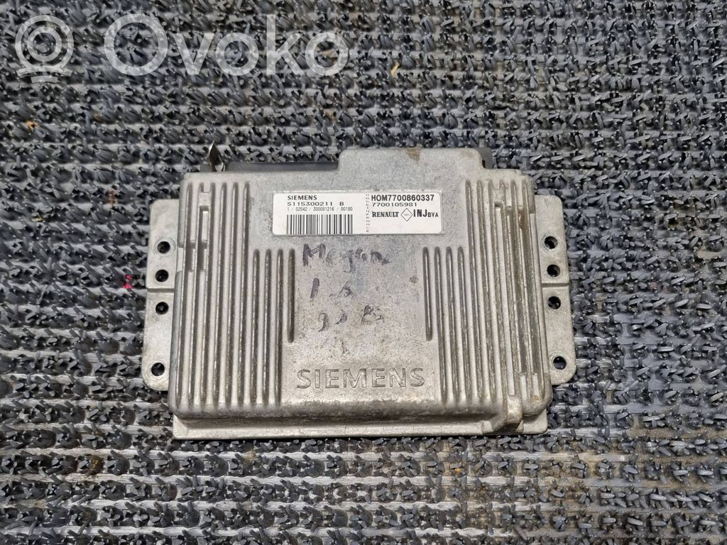 Renault Megane I Engine control unit/module 