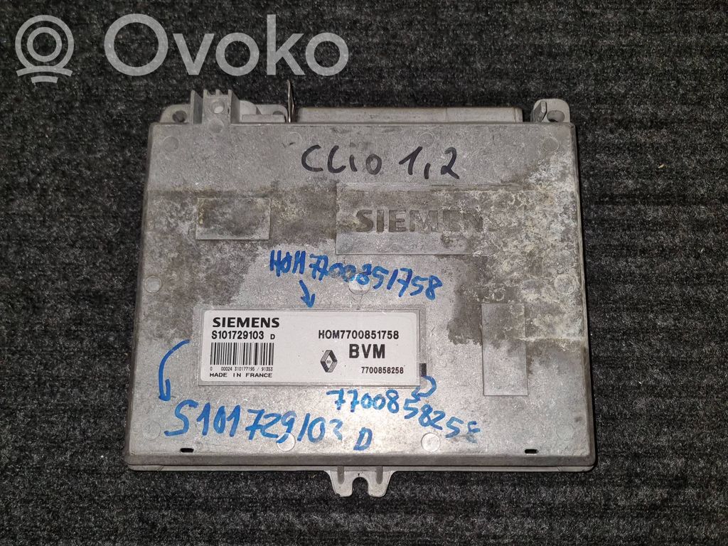 Renault Clio I Engine control unit/module 