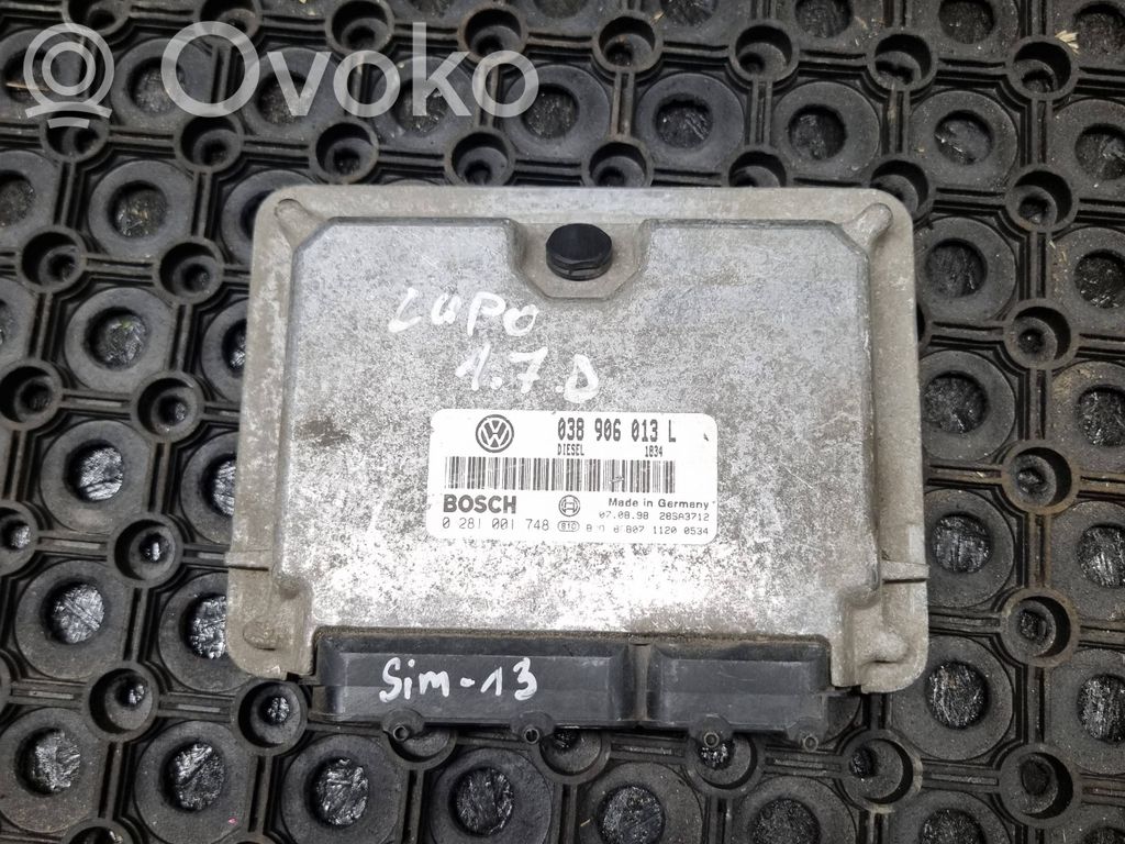Volkswagen Lupo Engine control unit/module 