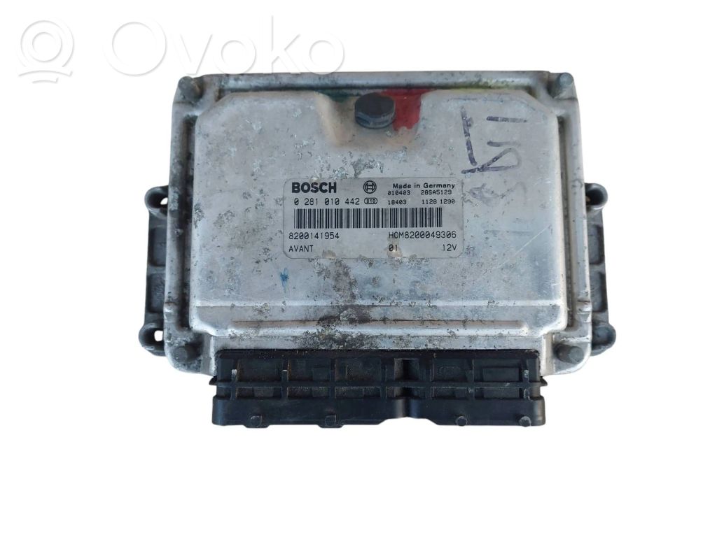 Engine control unit/module ECU   8200141954,8200049306,0281010442