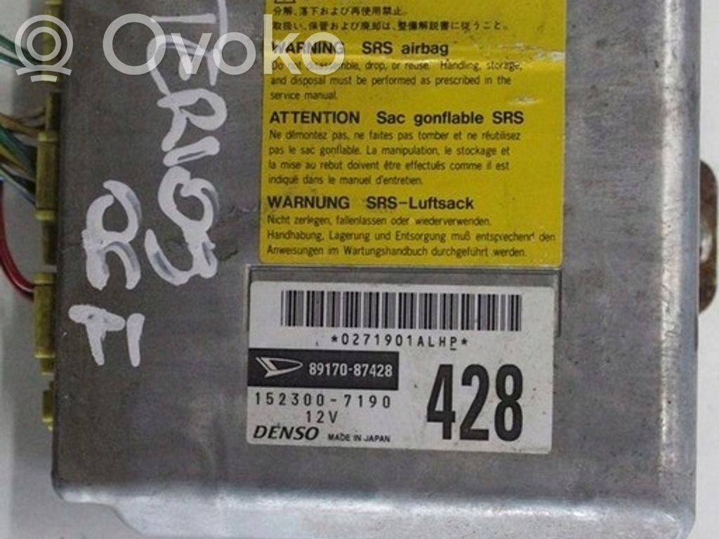 Toyota Corolla Verso AR10 Airbag control unit/module 