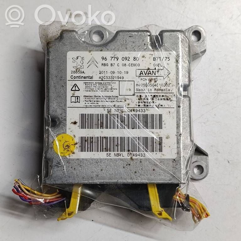 Airbag control unit/module   9677909280,2011091019,A2C53321949,H405S0504C10