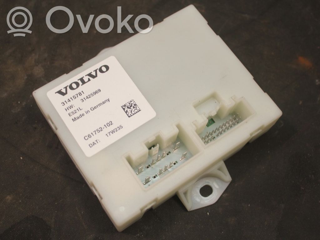 Volvo XC60 Sterownik / Moduł elektrycznej klapy tylnej / bagażnika 