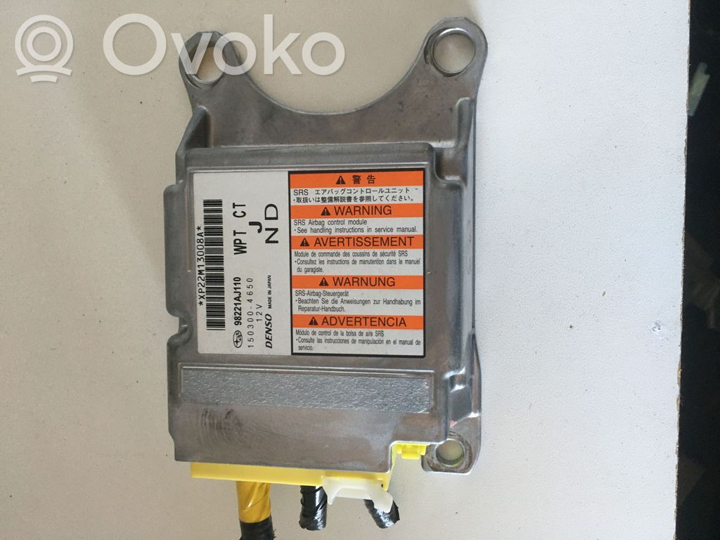 Airbag control unit/module   98221AJ110,1503004650