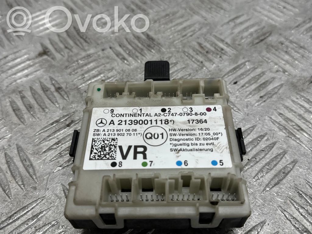 Mercedes-Benz E AMG W213 Door control unit/module 