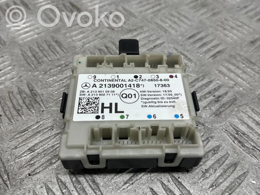 Mercedes-Benz E AMG W213 Door control unit/module 