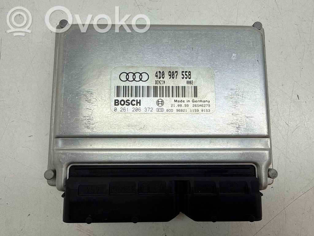 Engine control unit/module   4D0907558,26SA6279,0261206372