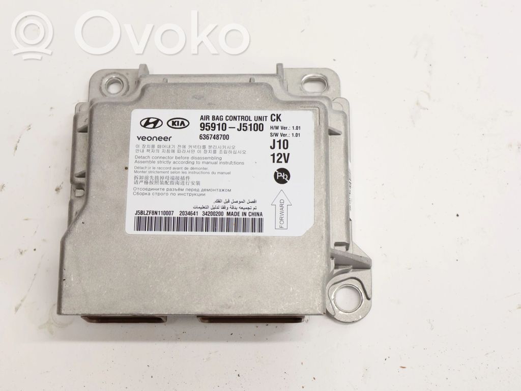 KIA Stinger Airbag control unit/module 