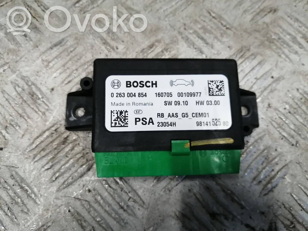 Peugeot 308 Pysäköintitutkan (PCD) ohjainlaite/moduuli 
