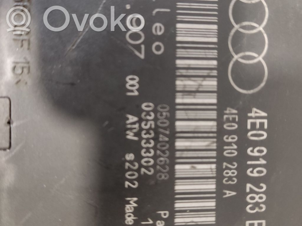 Audi A8 S8 D3 4E Parking PDC control unit/module 