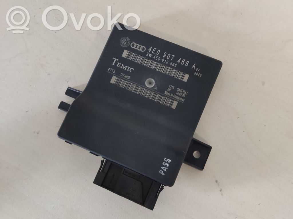 Audi A8 S8 D3 4E Gateway control module 