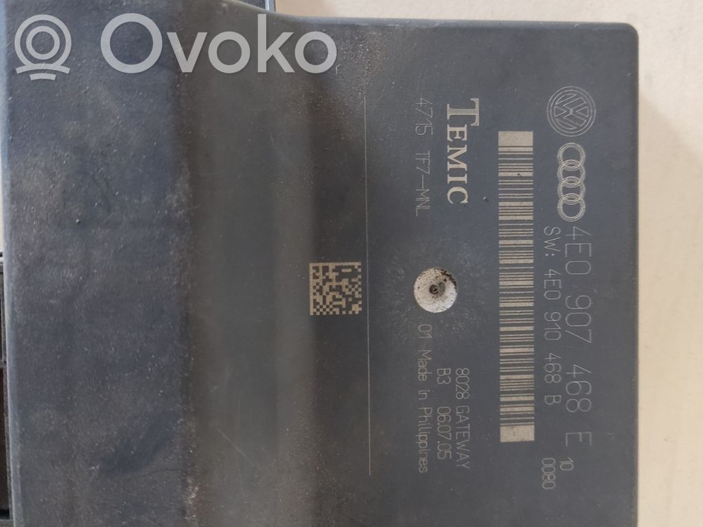 Audi A8 S8 D3 4E Gateway control module 
