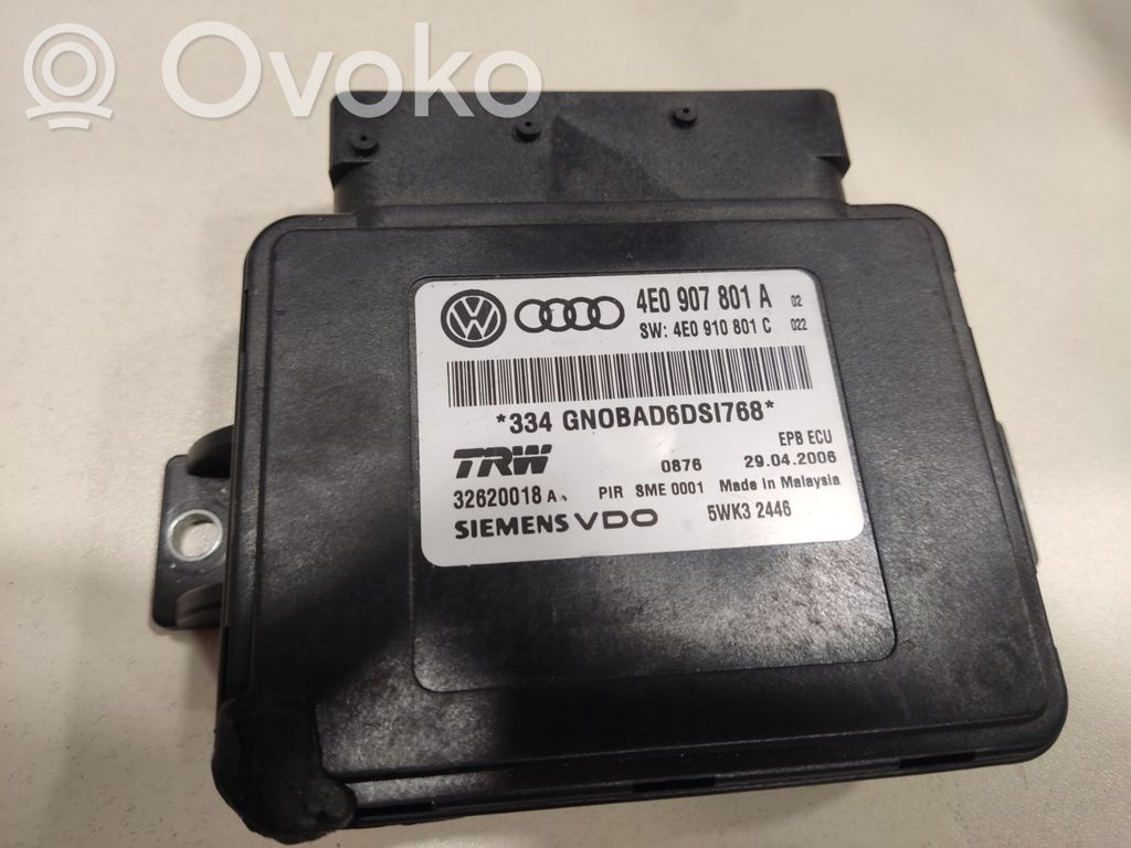 Audi A8 S8 D4 4H Hand brake control module 