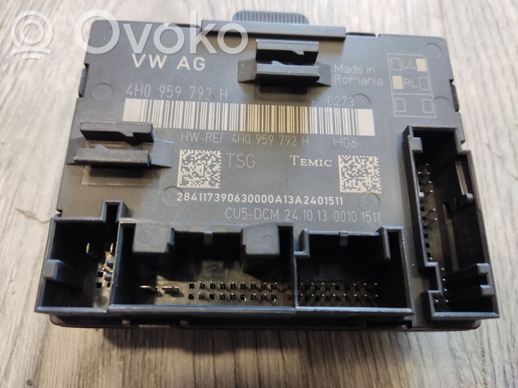 Audi A8 S8 D4 4H Door control unit/module 