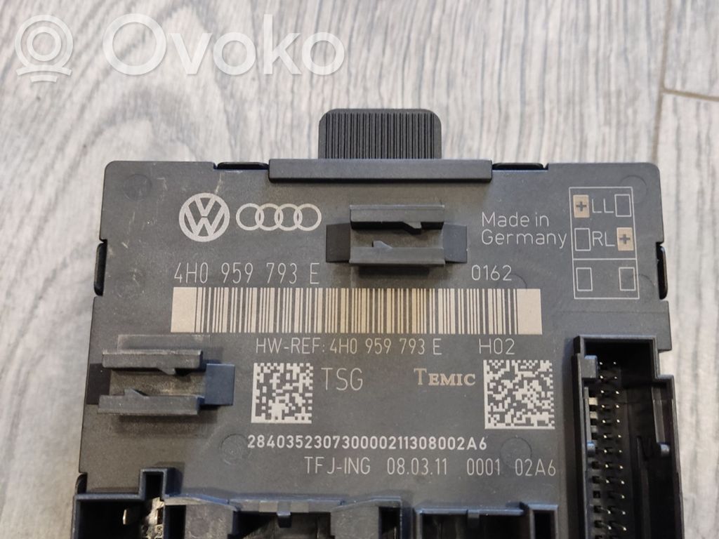 Audi A8 S8 D4 4H Door control unit/module 
