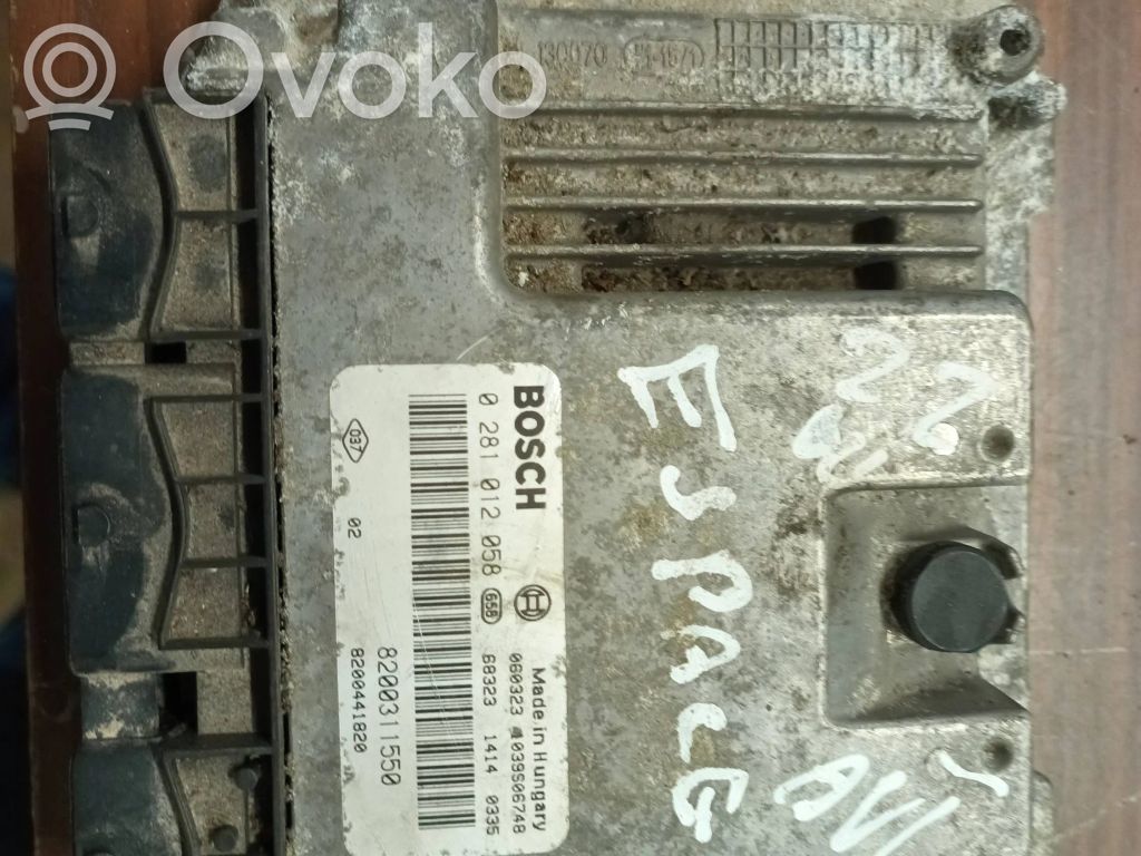 Renault Espace -  Grand espace IV Engine control unit/module 