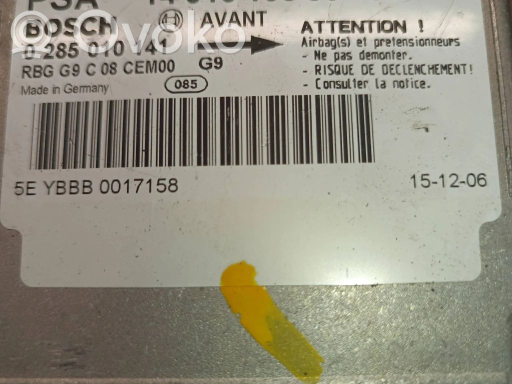 Peugeot Expert Airbag control unit/module 