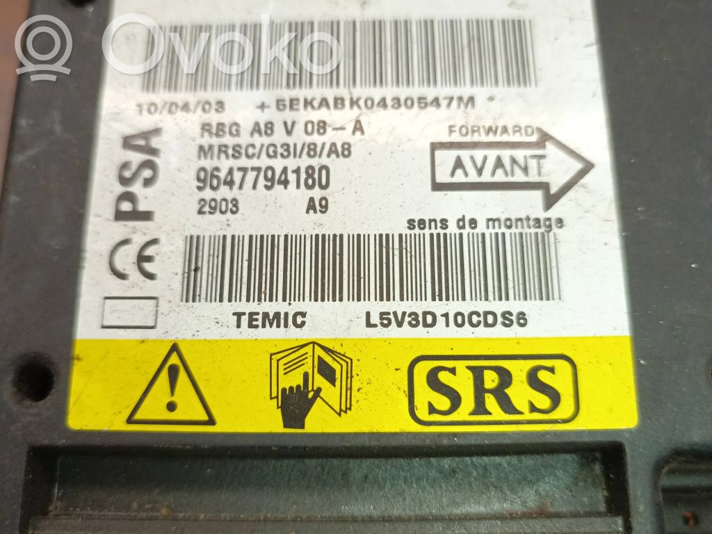 Citroen C3 Airbag control unit/module 