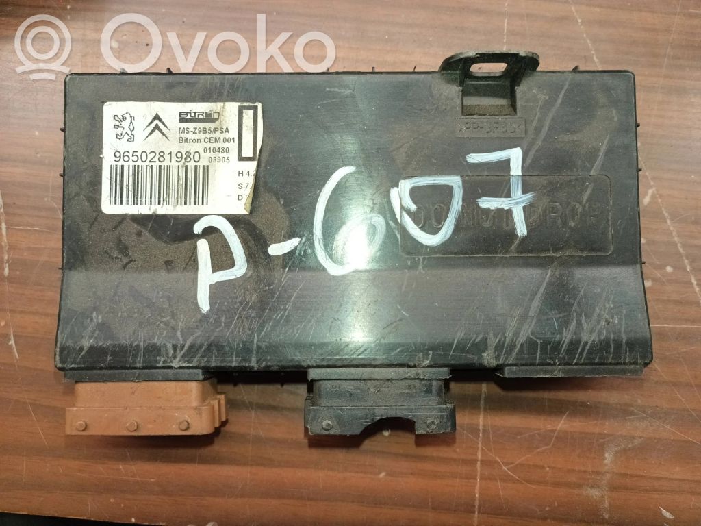 Peugeot 607 Module de commande de siège 