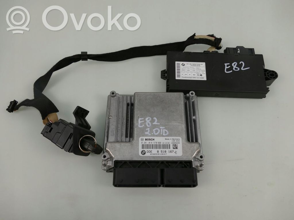 BMW 1 E81 E87 Engine ECU kit and lock set 