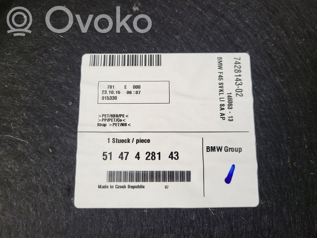 BMW 2 F45 Panou lateral portbagaj 