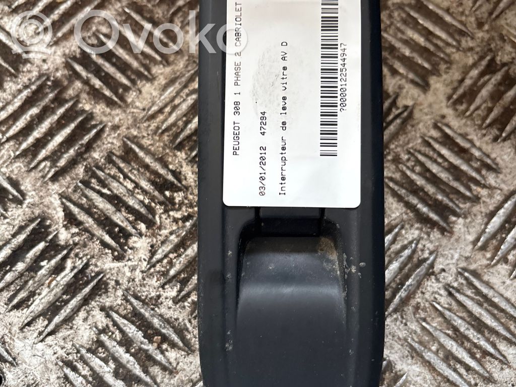 Peugeot 308 Electric window control switch 