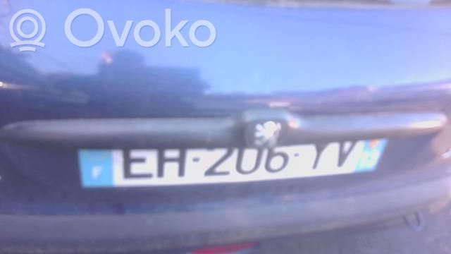 Peugeot 206 Trunk door license plate light bar 