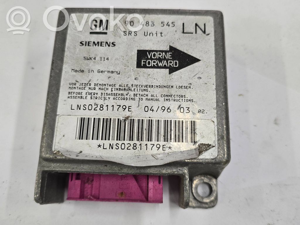 Opel Corsa C Airbag control unit/module 