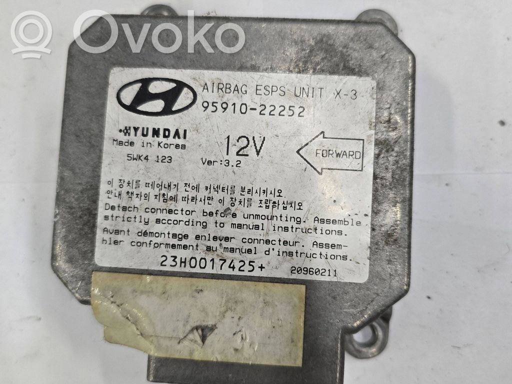 Hyundai Accent Airbag control unit/module 