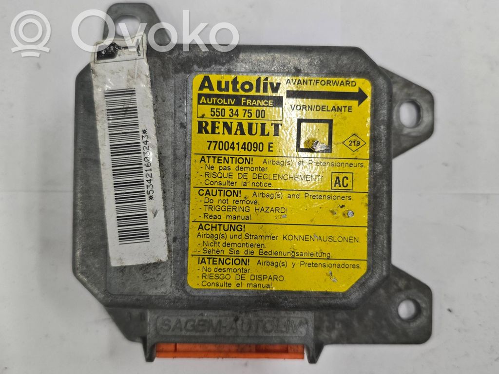 Renault Megane I Airbag control unit/module 