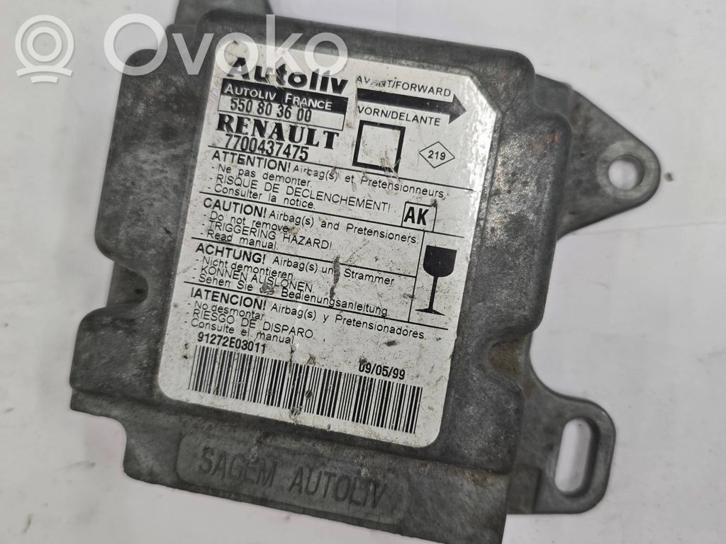Renault Megane I Airbag control unit/module 