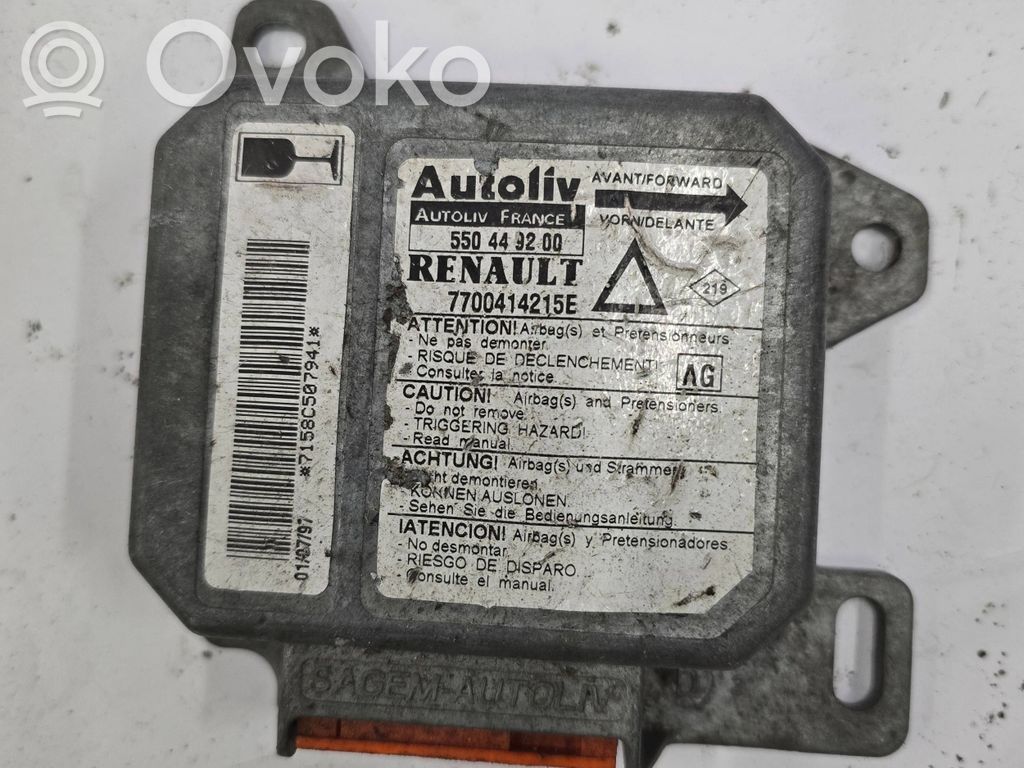 Renault Laguna I Airbag control unit/module 