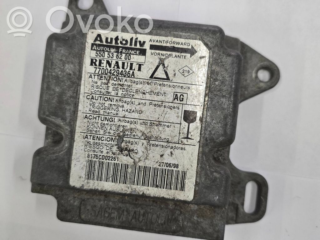 Renault Laguna I Airbag control unit/module 