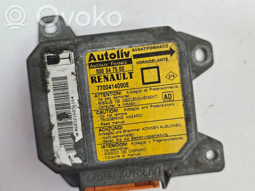 Renault Megane I Airbag control unit/module 